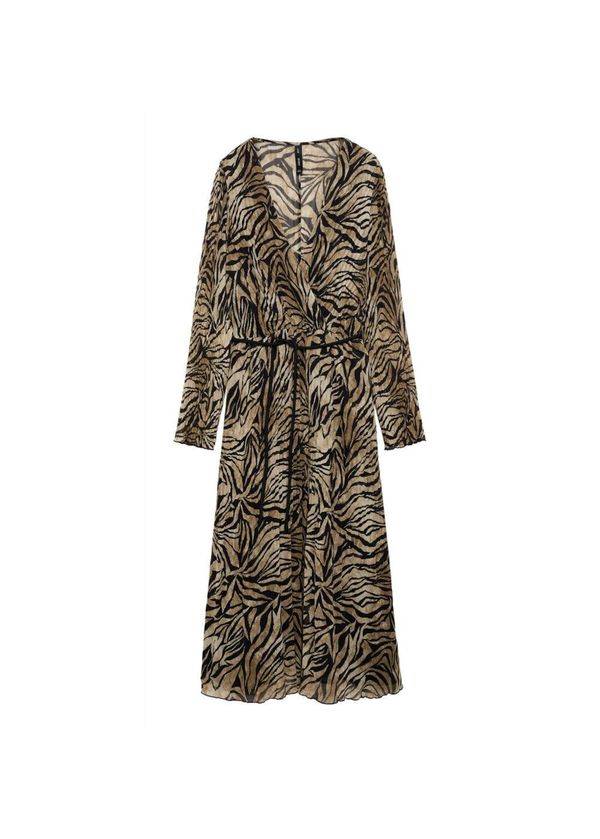 MANGO MANGO Haljina 'Amber'  smeđa / crna