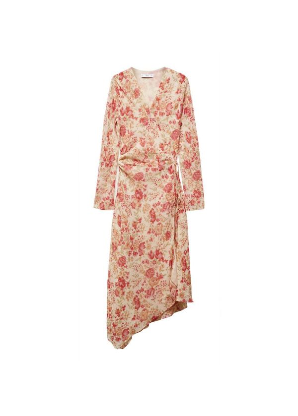 MANGO MANGO Haljina 'CLARI'  svijetlozelena / pastelno roza / crvena / svijetlocrvena