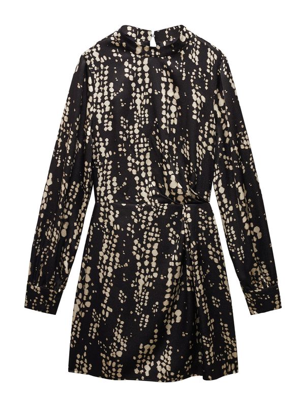 MANGO MANGO Haljina 'COLE'  bež / crna