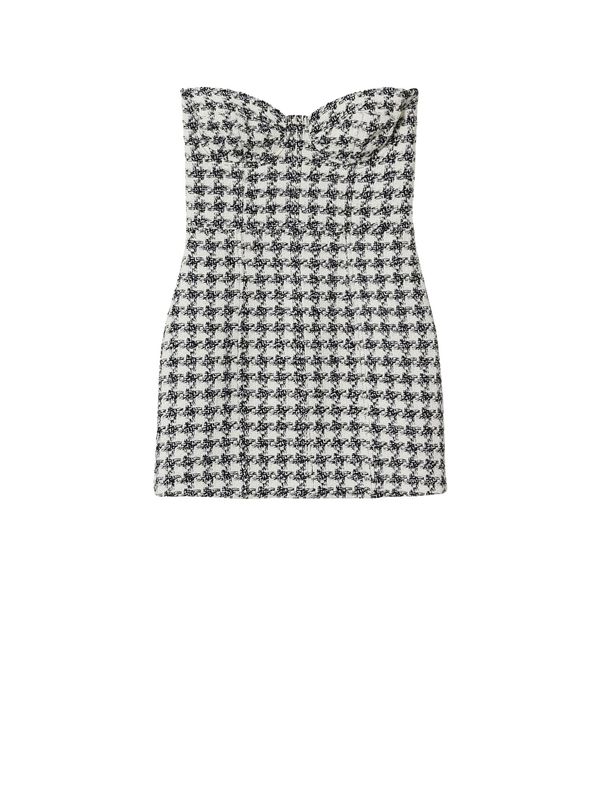 MANGO MANGO Haljina 'DITY'  crna / bijela