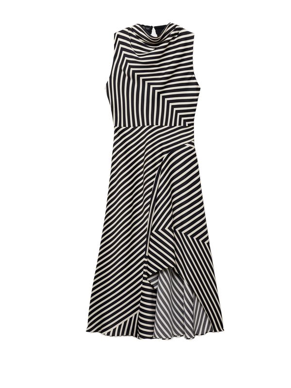 MANGO MANGO Haljina 'DUNIA'  boja pijeska / crna