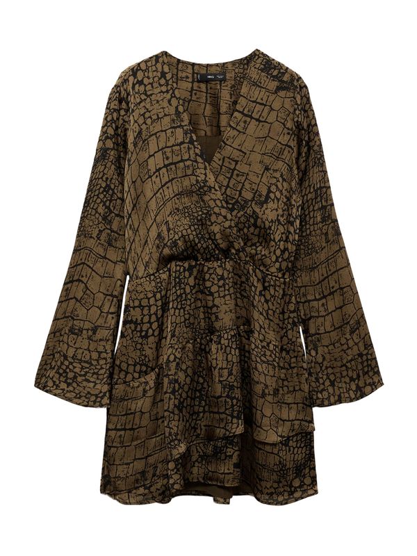 MANGO MANGO Haljina 'JULES'  smeđa / crna