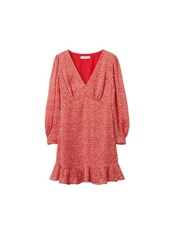 MANGO MANGO Haljina 'Portofin'  crvena / bijela