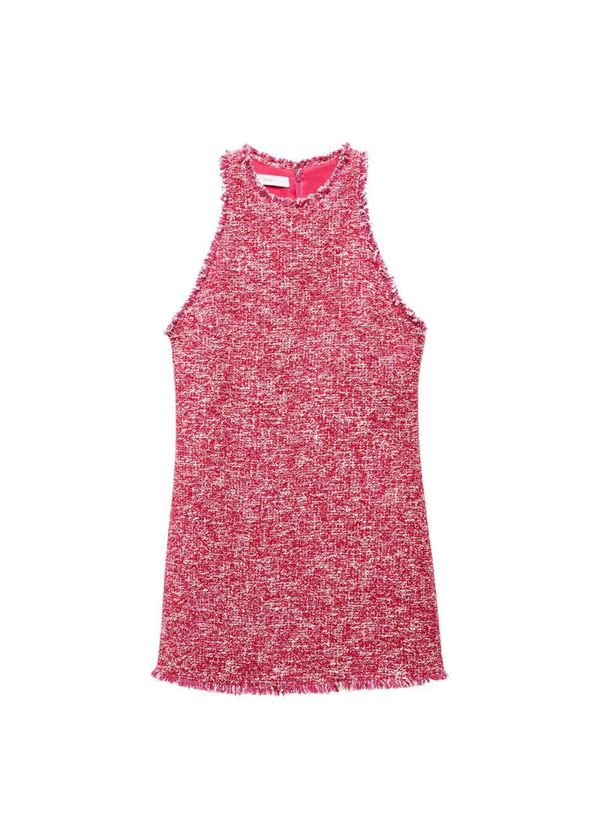 MANGO MANGO Haljina 'Siena'  svijetloroza / svijetlo crvena / bijela