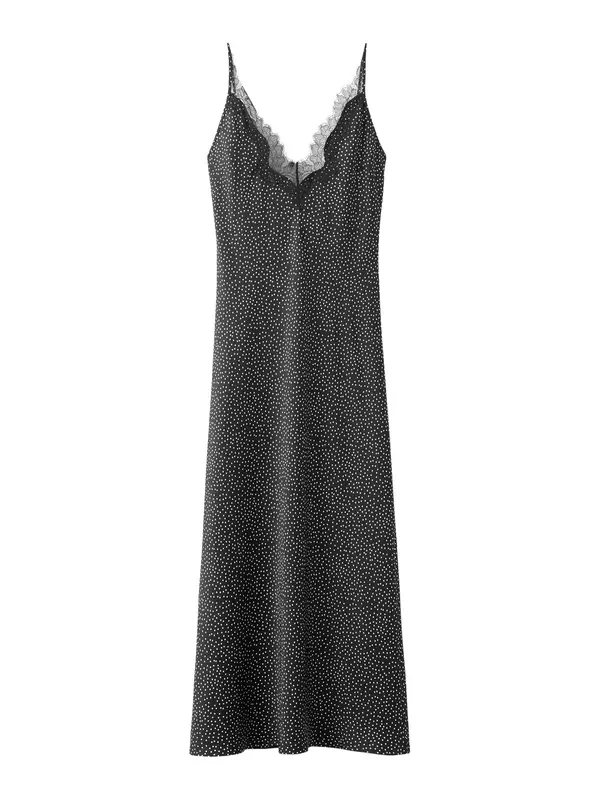 MANGO MANGO Haljina 'Silver2'  crna / bijela