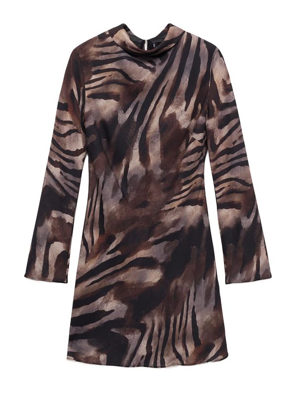 MANGO MANGO Haljina  smeđa / svijetlosmeđa