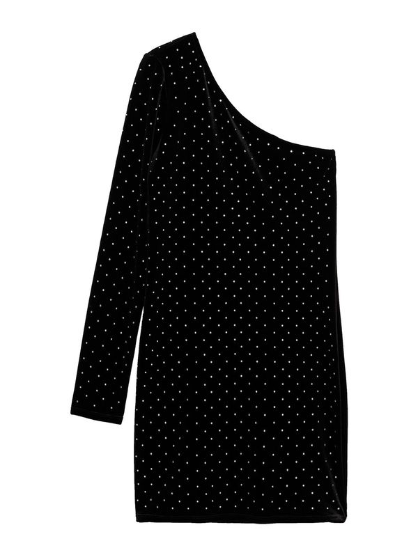 MANGO MANGO Haljina 'XTACHI'  crna / prozirna