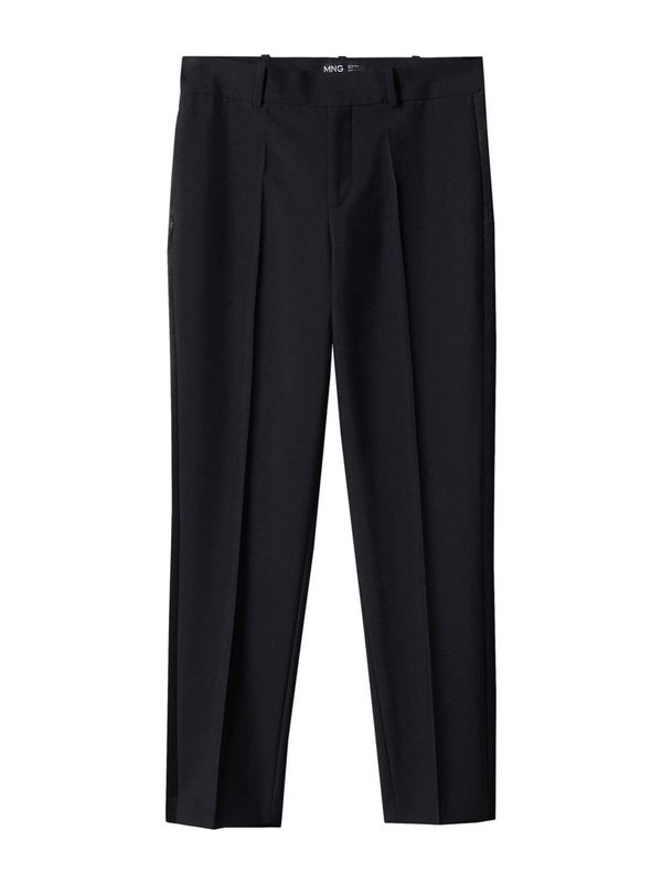 MANGO MANGO Hlače na crtu 'JORDAN'  crna