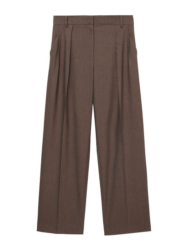 MANGO MANGO Hlače na crtu 'Kelly'  čokolada