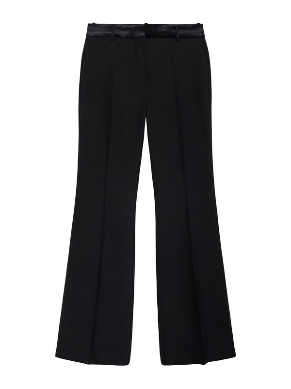 MANGO MANGO Hlače na crtu 'Nuit'  crna