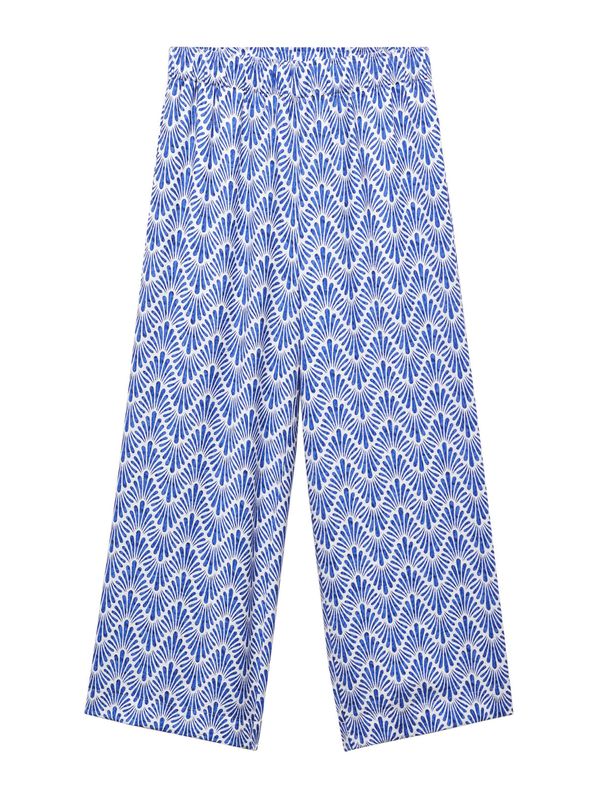 MANGO MANGO Hlače  plava / bijela