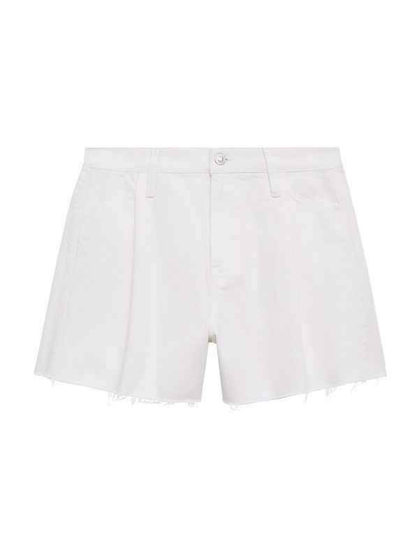 MANGO MANGO Hlače s naborima 'IBIZA'  bijela