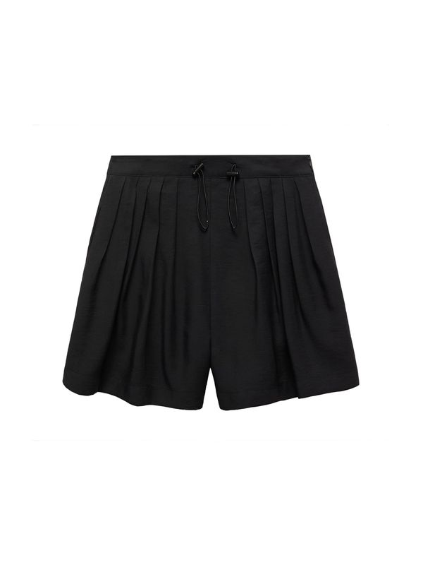 MANGO MANGO Hlače s naborima 'Perseo'  crna