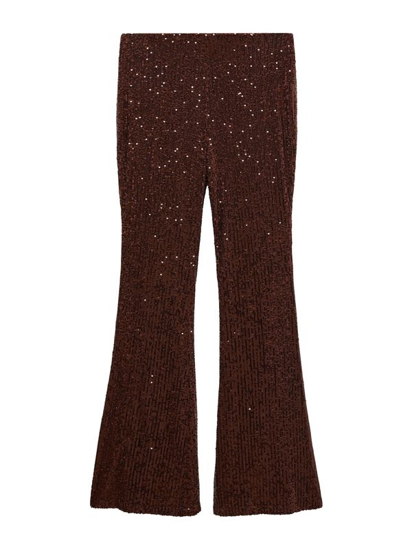 MANGO MANGO Hlače 'XLENJUEL'  tamno smeđa