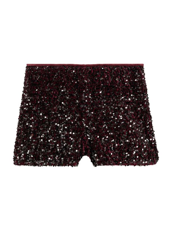 MANGO MANGO Hlače 'XTURNER'  bordo / crna