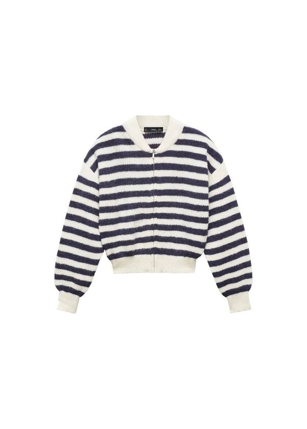 MANGO MANGO Kardigan 'Cadaques'  mornarsko plava / bijela