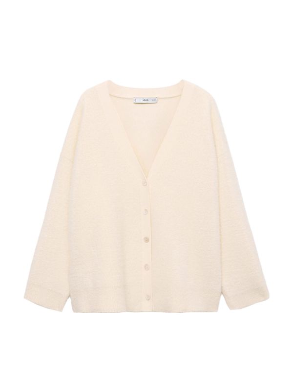 MANGO MANGO Kardigan 'DUCKIE'  ecru/prljavo bijela