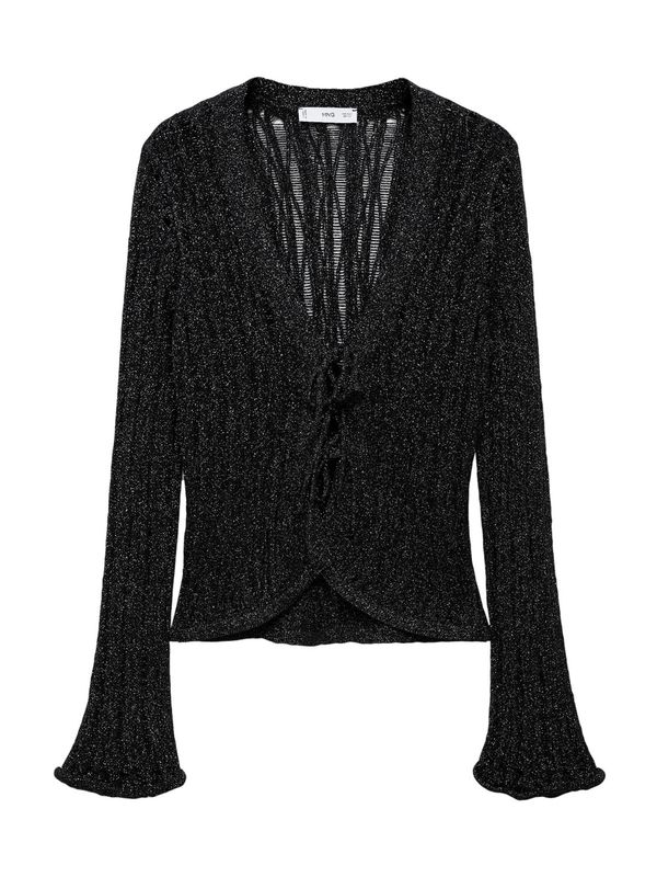 MANGO MANGO Kardigan 'Lasso'  crna