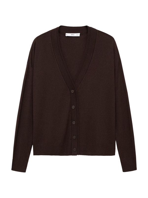 MANGO MANGO Kardigan 'LUCCA'  tamno smeđa