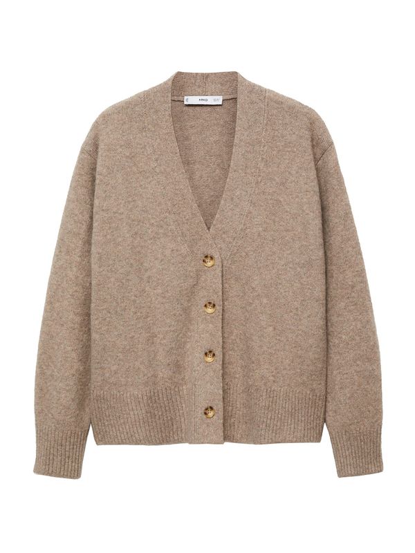 MANGO MANGO Kardigan 'MARINA'  svijetlosmeđa