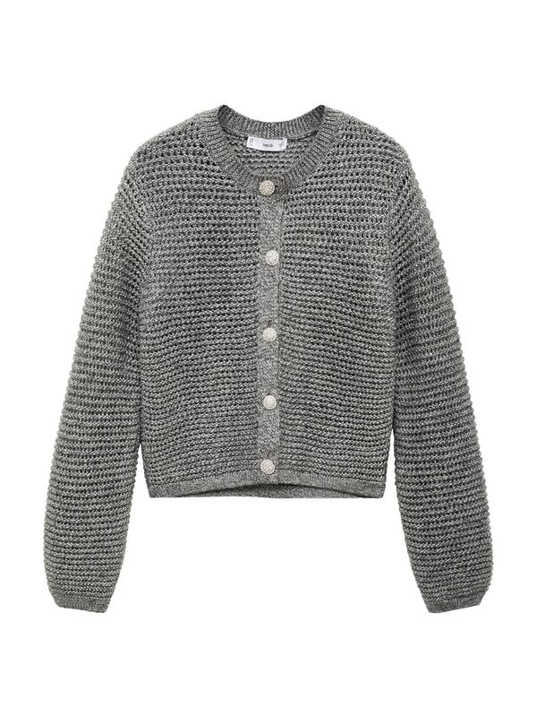 MANGO MANGO Kardigan 'Wolf'  srebrno siva