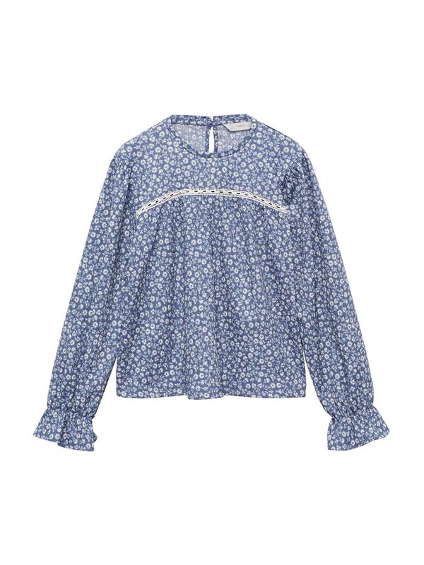 MANGO KIDS MANGO KIDS Bluza 'ACUARIO'  safirno plava / bijela