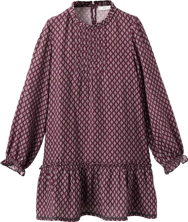 Mango MANGO KIDS Haljina 'Carmela'  bordo / bijela