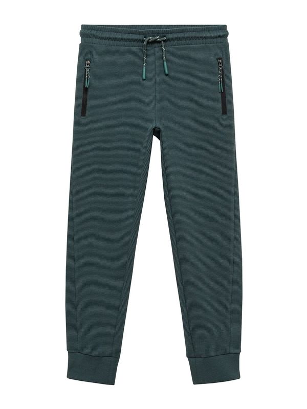 MANGO KIDS MANGO KIDS Hlače 'OTOZIP'  tamno zelena