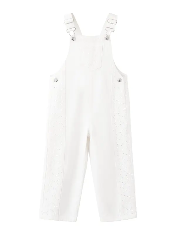 Mango MANGO KIDS Hlače s tregerima 'BLANCA'  prljavo bijela
