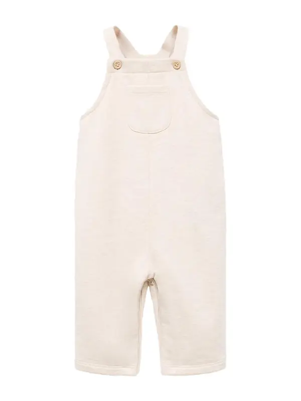 MANGO KIDS MANGO KIDS Hlače s tregerima 'DUNGAREES'  bež