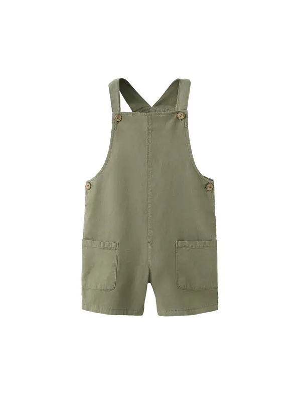 MANGO KIDS MANGO KIDS Hlače s tregerima 'LICHI'  kaki