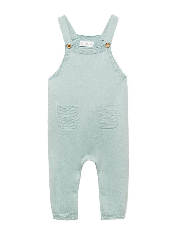 MANGO KIDS MANGO KIDS Hlače s tregerima  menta