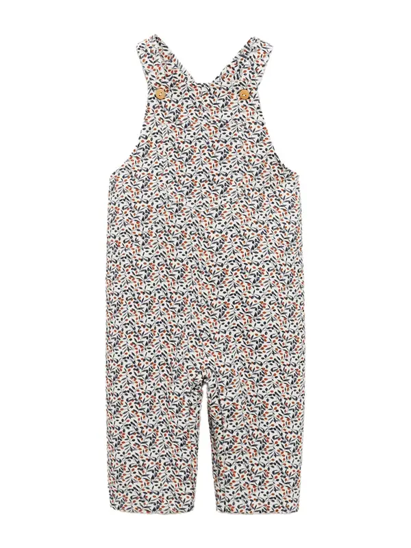 MANGO KIDS MANGO KIDS Hlače s tregerima 'SIDNEY'  mornarsko plava / narančasta / prljavo bijela