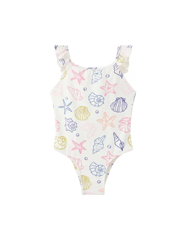 MANGO KIDS MANGO KIDS Jednodijelni kupaći kostim 'CAPRIBG'  crno plava / jabuka / roza / bijela
