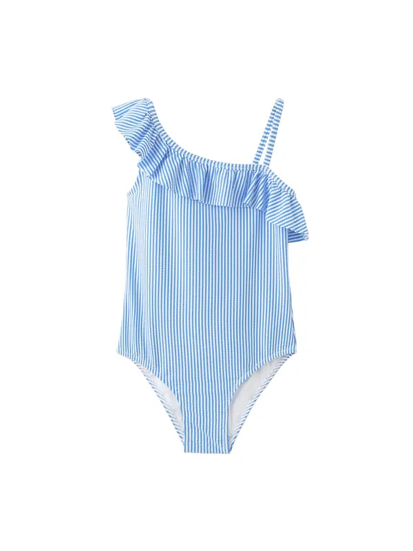 MANGO KIDS MANGO KIDS Jednodijelni kupaći kostim 'FORMENKG'  azur / bijela