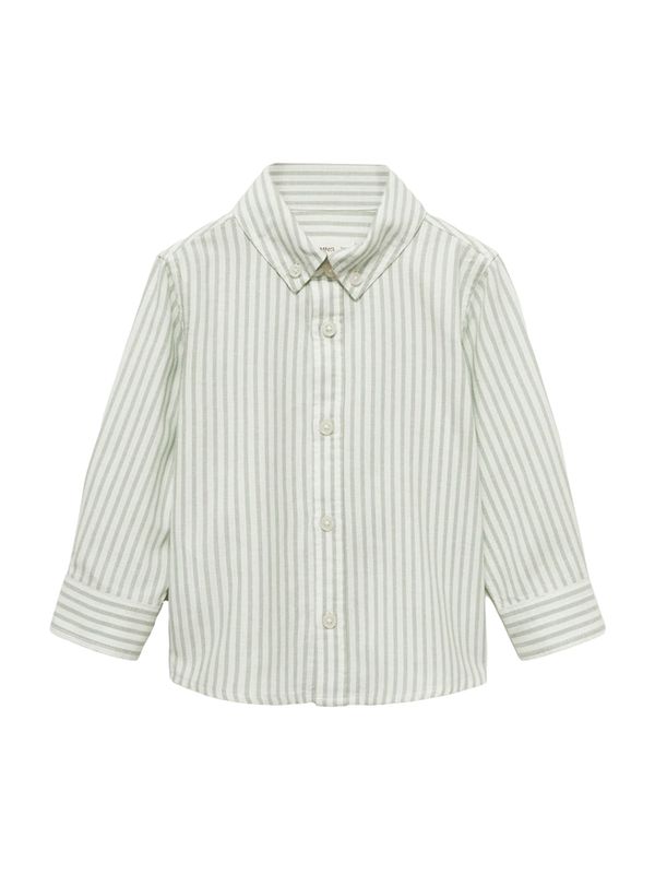 MANGO KIDS MANGO KIDS Košulja 'OXFORDB2'  svijetlozelena / prljavo bijela