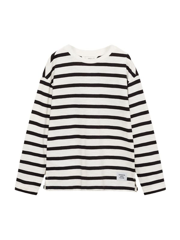 MANGO KIDS MANGO KIDS Majica  crna / bijela