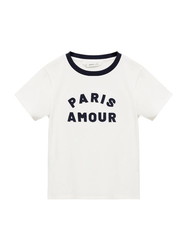 MANGO KIDS MANGO KIDS Majica  crna / bijela