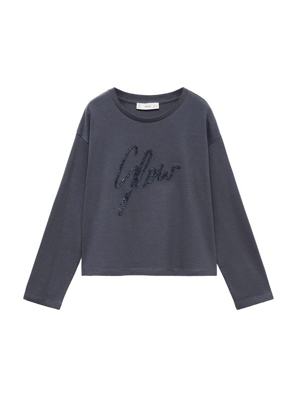 MANGO KIDS MANGO KIDS Majica 'GLOW'  morsko plava / sivkasto plava
