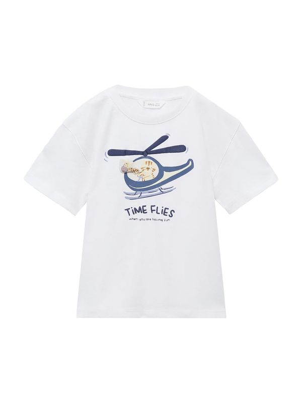 MANGO KIDS MANGO KIDS Majica 'HELICOP'  opal / tamno plava / pastelno žuta / prljavo bijela