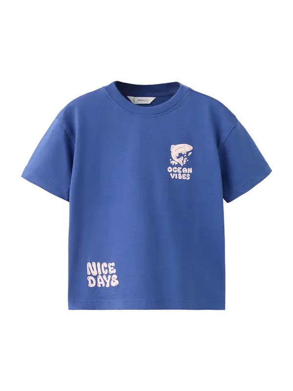 Mango MANGO KIDS Majica 'M2NICE'  plava / rosé