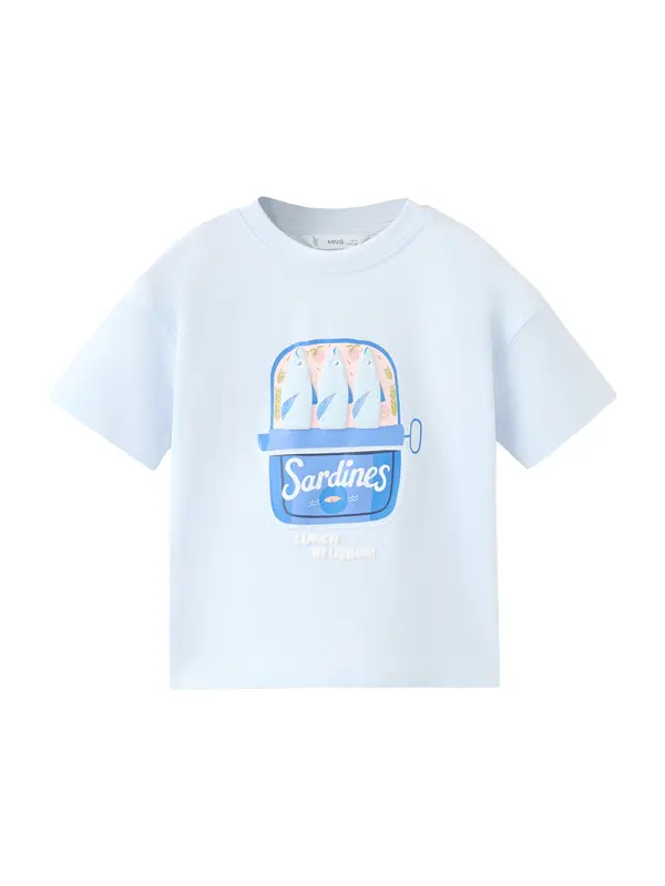 Mango MANGO KIDS Majica 'M2SARDIN'  plava / svijetloplava / pastelno zelena / roza