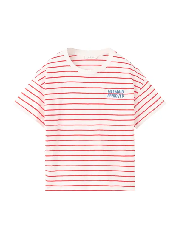 Mango MANGO KIDS Majica 'MERMAID'  kraljevsko plava / crvena / bijela