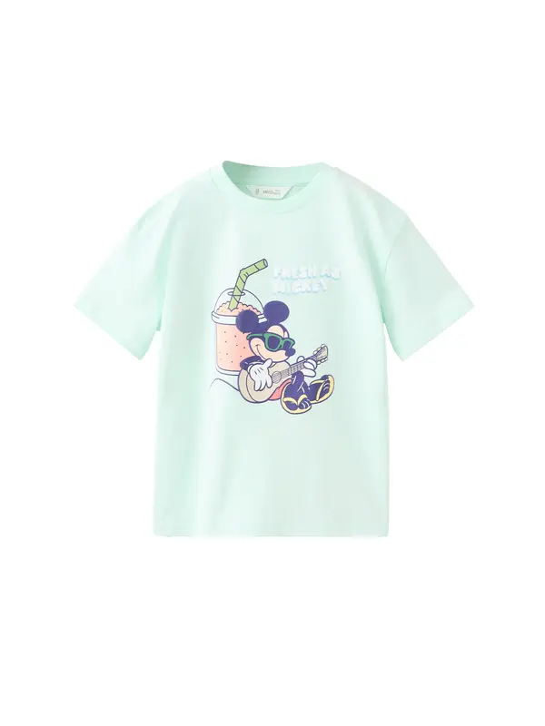 Mango MANGO KIDS Majica 'MIJUICE'  tirkiz / tamno plava / svijetloroza
