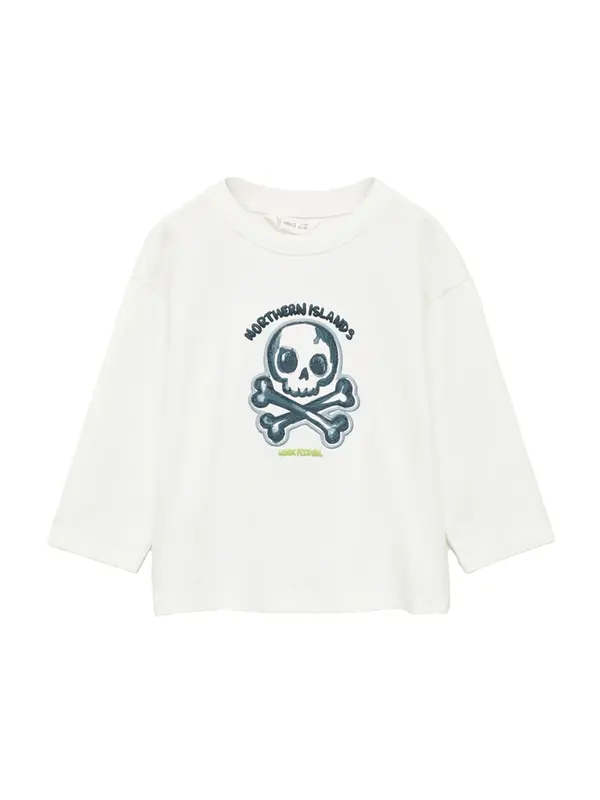 MANGO KIDS MANGO KIDS Majica  morsko plava / limeta / prljavo bijela