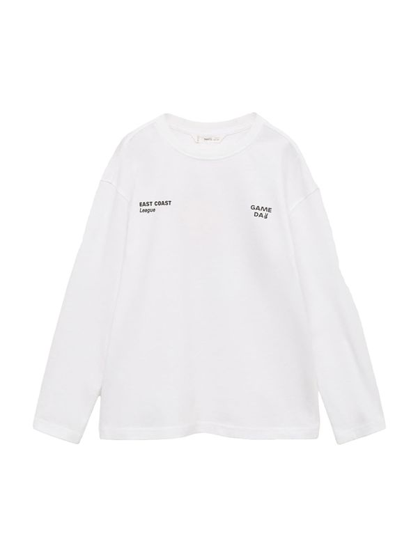 MANGO KIDS MANGO KIDS Majica 'SHOT'  narančasta / crna / prljavo bijela