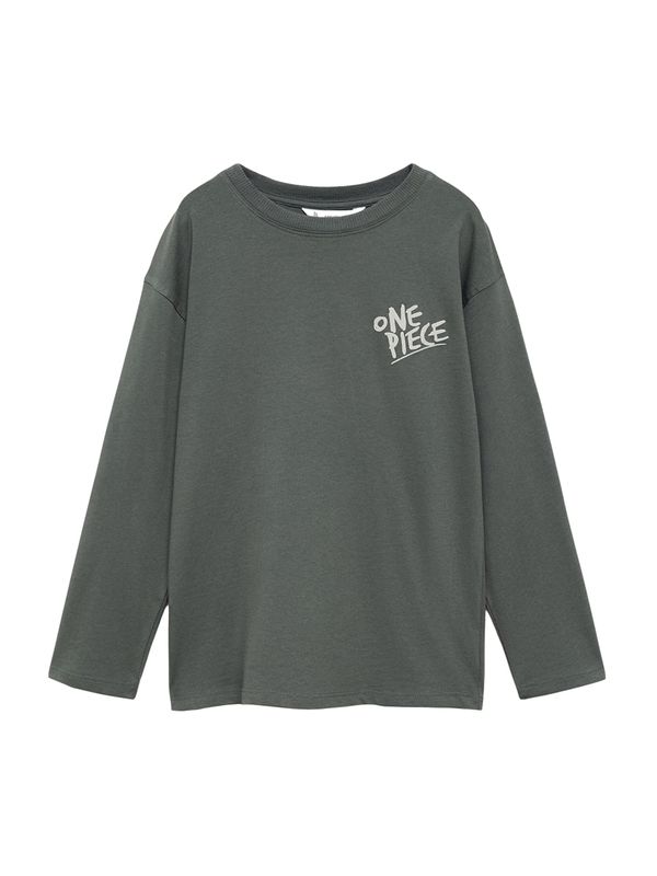 MANGO KIDS MANGO KIDS Majica 'STRAW'  morsko plava / tamno zelena / prljavo bijela