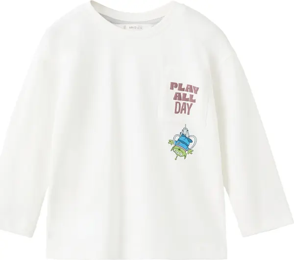 Mango MANGO KIDS Majica 'TOYBUZZ'  svijetloplava / kivi zelena / bordo / prljavo bijela