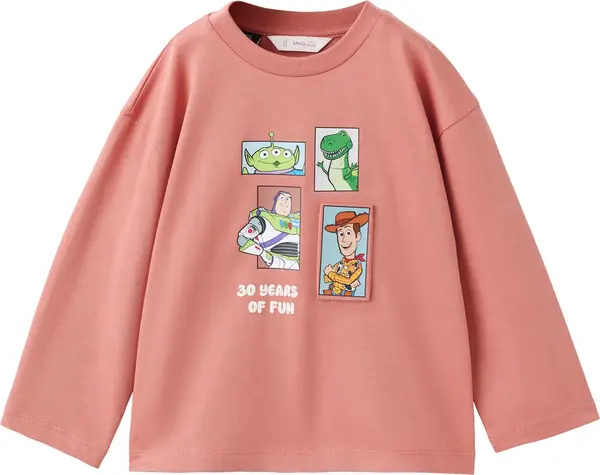 Mango MANGO KIDS Majica 'TOYFUN'  zelena / narančasta / bijela