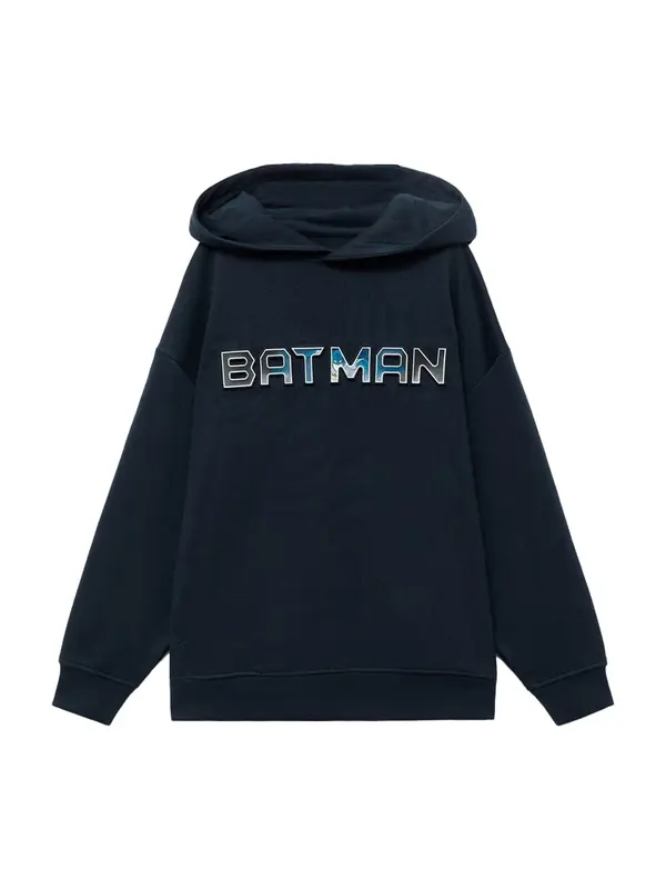 MANGO KIDS MANGO KIDS Sweater majica 'Batboss'  plava / mornarsko plava / tamo siva / bijela
